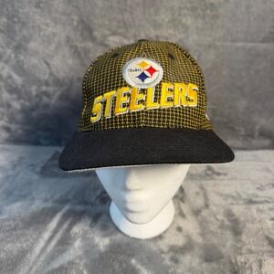 Vintage Logo Athletic Pittsburgh Steelers NFL Pro Line Hat Black Yellow OSFA